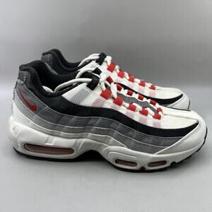 Nike Air Max 95 QS Japan Running Shoes Men Size 8.5 White Red Comfort Sneakers